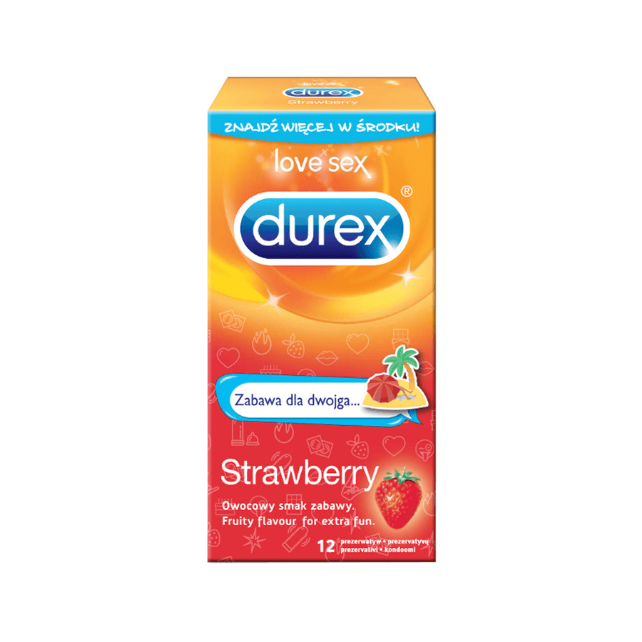 Durex Kondom - Erdbeere 12 Stück