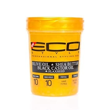 Eco Styler Haargel – Olivenöl & Sheabutter & Schwarzes Rizinusöl & Leinsamen 946 Ml