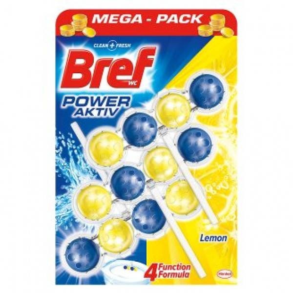 Bref Power Active Toilettenblock 4 In 1 Citroen - 3 Stück