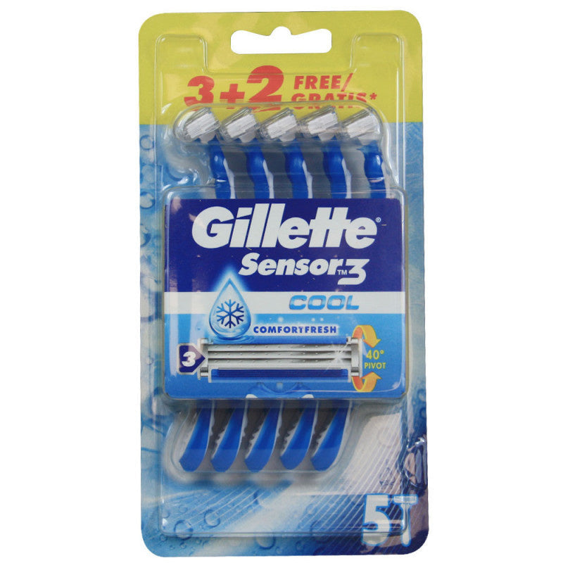 Gillette Rasierklingen - Sensor 3 Cool 5 Stück