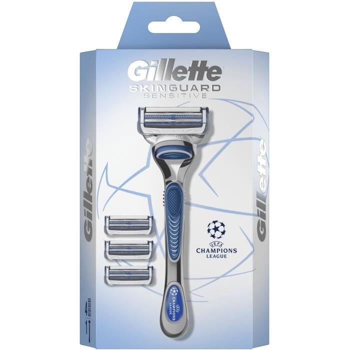 Gillette Skinguard Sensitive - Rasiersystem 1 Hantel + 4 Rasierklingen