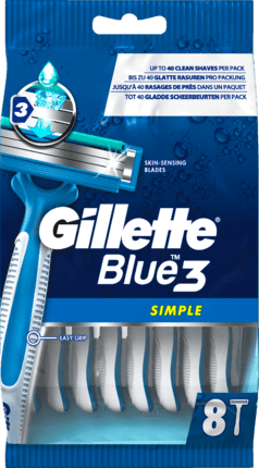 Gillette Einwegrasierer - Blau 3 8 Stück