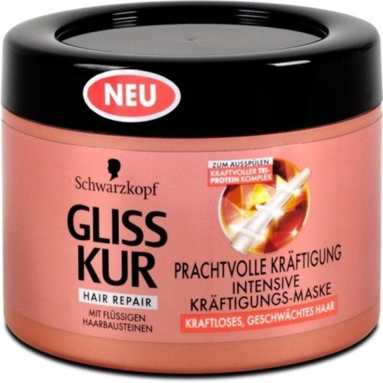 Gliss Kur Haarmaske Für Strapaziertes Und Gesundes Haar, 200 Ml