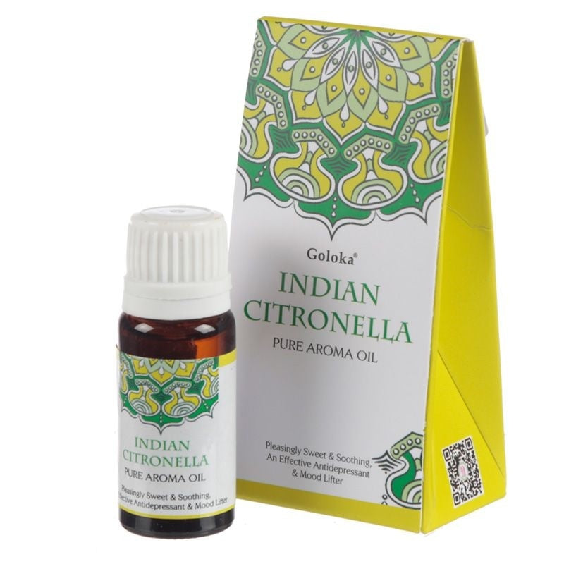 Goloka Natürliches Ätherisches Öl – Indische Citronella 10 Ml