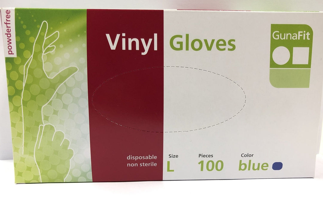 Handschoenen Vinyl Blau 100 Stück Größe Xl