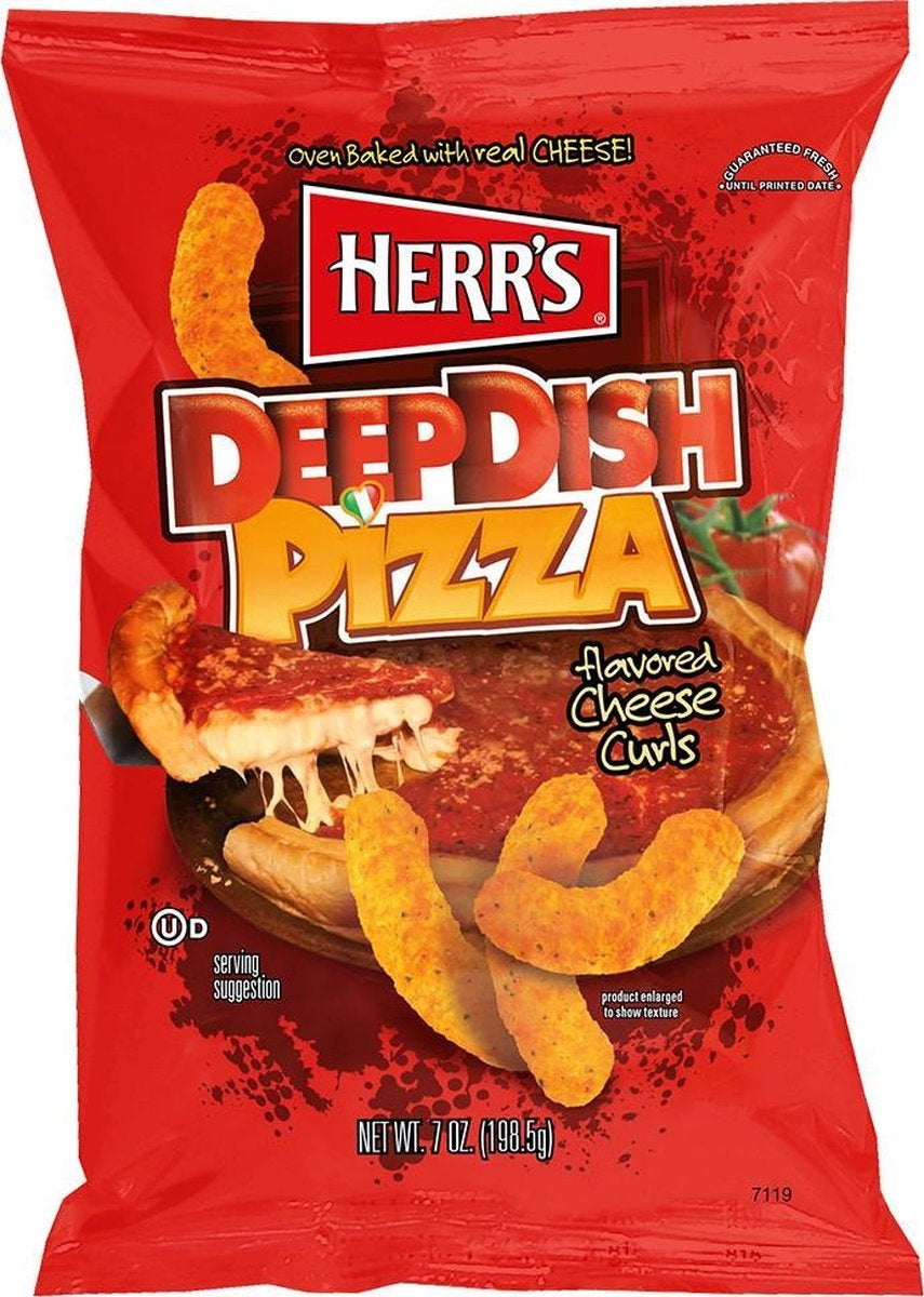 Herr's - Käselocken-chips Mit Pizzateig Für Deep Dish 198,5 G