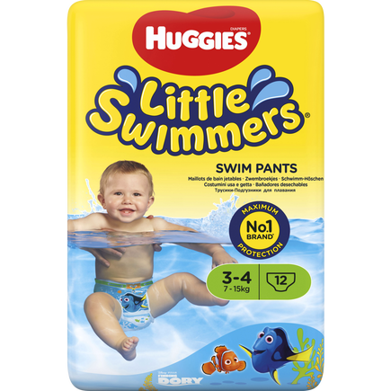 Huggies Kleiner Schwimmer 2/3 3-7 Kg - 12 Stück