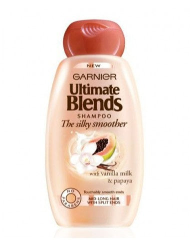 Garnier Ult. Blends Shampoo, Seidig Glatter, 400 Ml
