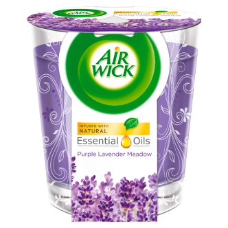 Airwick Kerze 105 Gramm Ätherisches Öl Lila Lavendelwiese