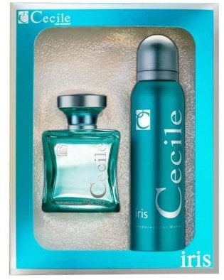 Cecile Damen Iris Geschenkset 100 Ml Edt & 150 Ml Deodorant Spray – 1 Stück