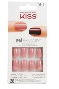 Kiss Gel Fantasy Nails Pink 28 Stück