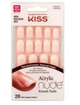 Kiss Natürliches Künstlerisches Acrylnagelgel Nude Oval 28 Stück