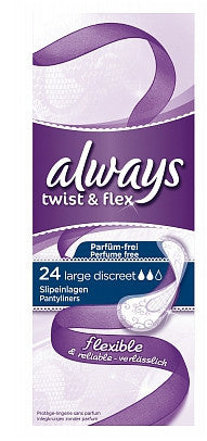 Always Gleitschichten Twist&flex Large - 24 Stück