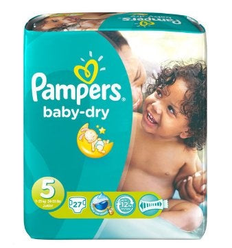 Pampers Baby Dry Junior Midpack 5 11-25 Kg - 27 Stück