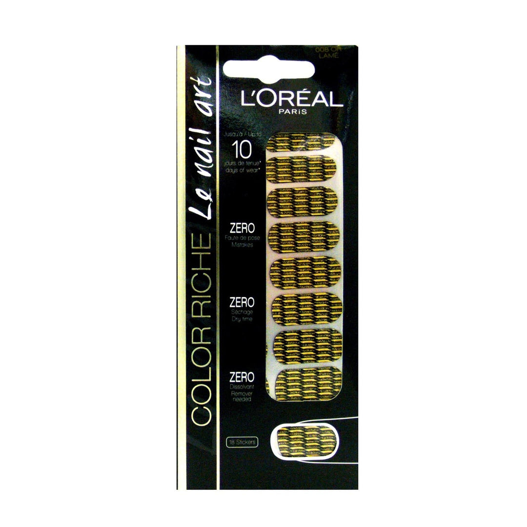 L'oreal Paris Riche Nail Art Oh Lame 008 – Nagelaufkleber 18 Stück