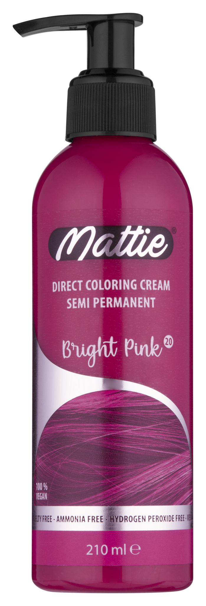 Mattie Direktfärbecreme Semi-permanent - Helles Pink 210ml