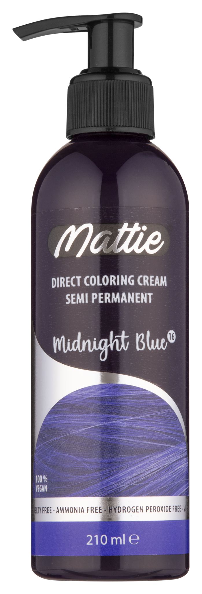 Mattie Direktfärbecreme Semi-permanent - Mitternachtsblau 210ml