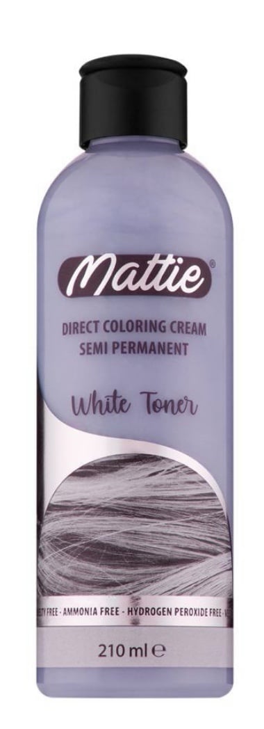Mattie Semipermanente Direktfärbungscreme - Weißer Toner 210 Ml