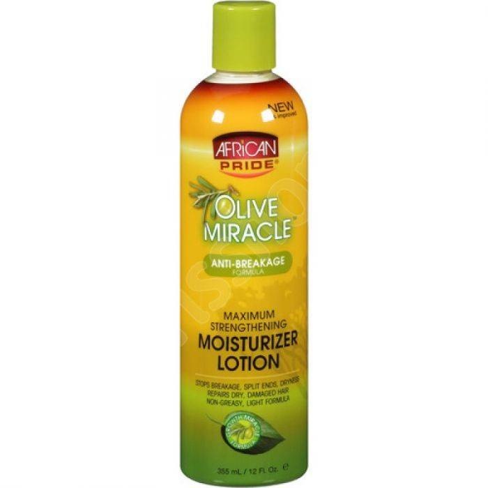 African Pride Olive Miracle Anti-breakage Lotion Mit Maximaler Stärke, 355 Ml