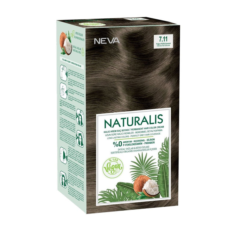 Neva Naturalis Vegane Haarfarbe – Intensives Aschblond 7.11