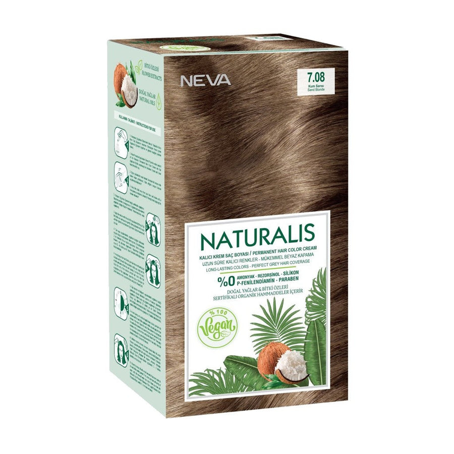 Neva Naturalis Vegane Haarfarbe – Sandblond 7.08