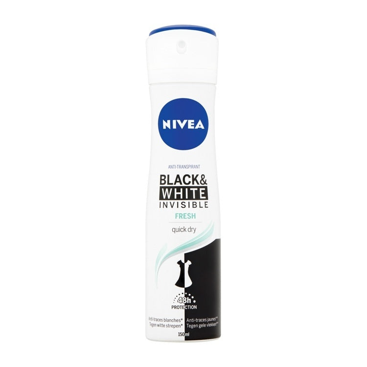 Nivea Deodorant - Schwarz & Weiß Unsightbar 150 Ml