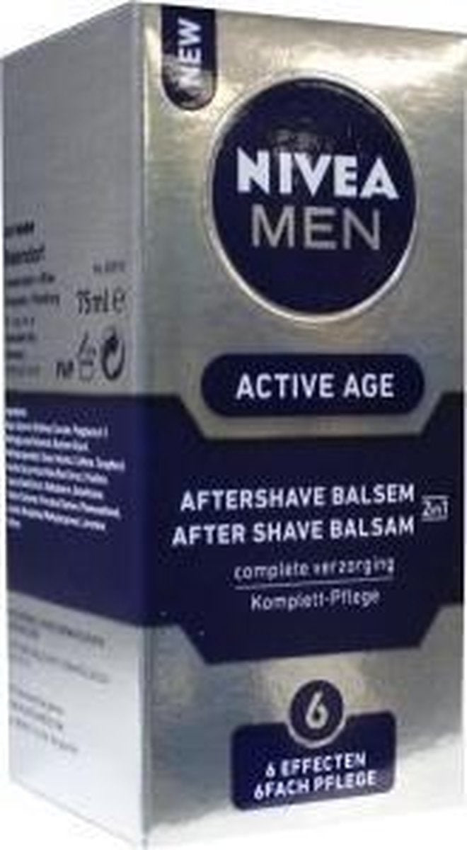 Nivea Men Active Age – 2-in-1 After-shave-balsam 75 Ml