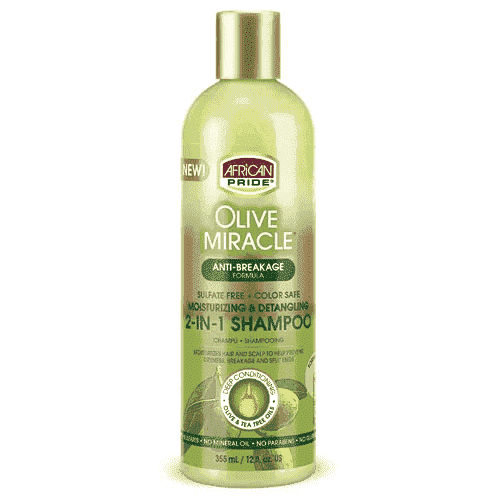 African Pride Olive Miracle Shampoo 2 In 1 355 Ml