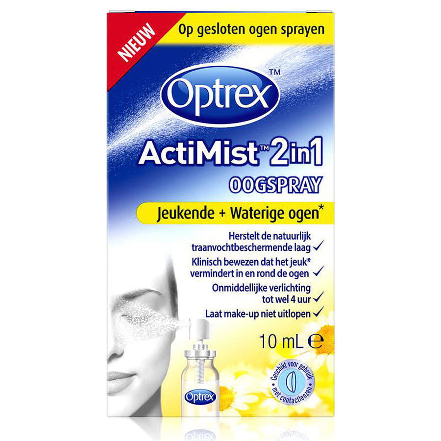 Optrex Actimist 2 In 1 Juckende + Tränende Augen – Augenspray 10 Ml