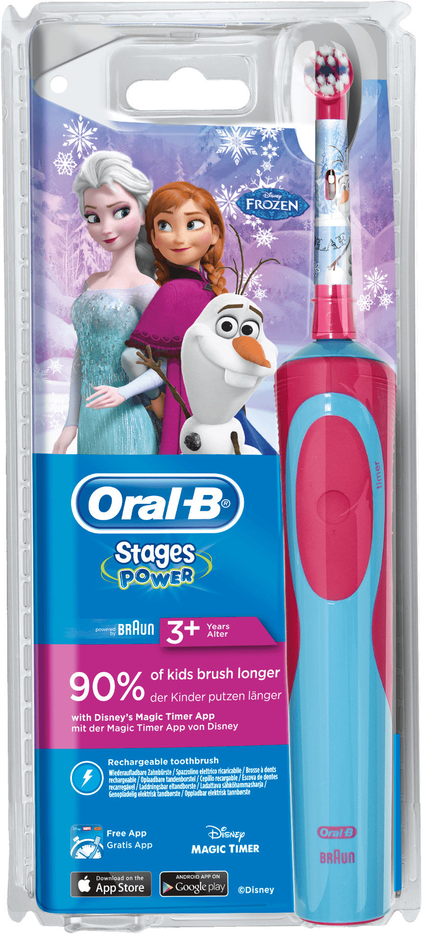 Oral-b Elektrische Zahnbürste – Stages Power Kids Disney Frozen