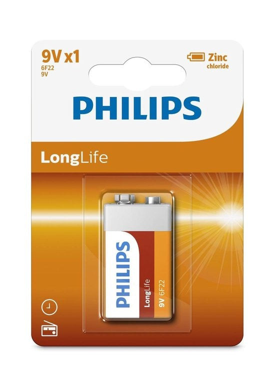 Philips Longlife 6f22 - Batterie 9v 1 Stück