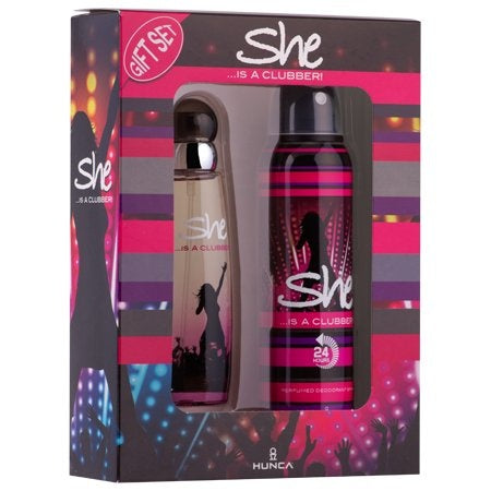 She Ist Eine Clubber Geschenkverpackung Edt Spray 50 Ml & Deodorant 150 Ml – 1 Stück