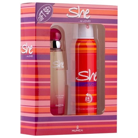 She Is Love Geschenkverpackung Edt Spray 50 Ml & Deo 150 Ml – 1 Stück