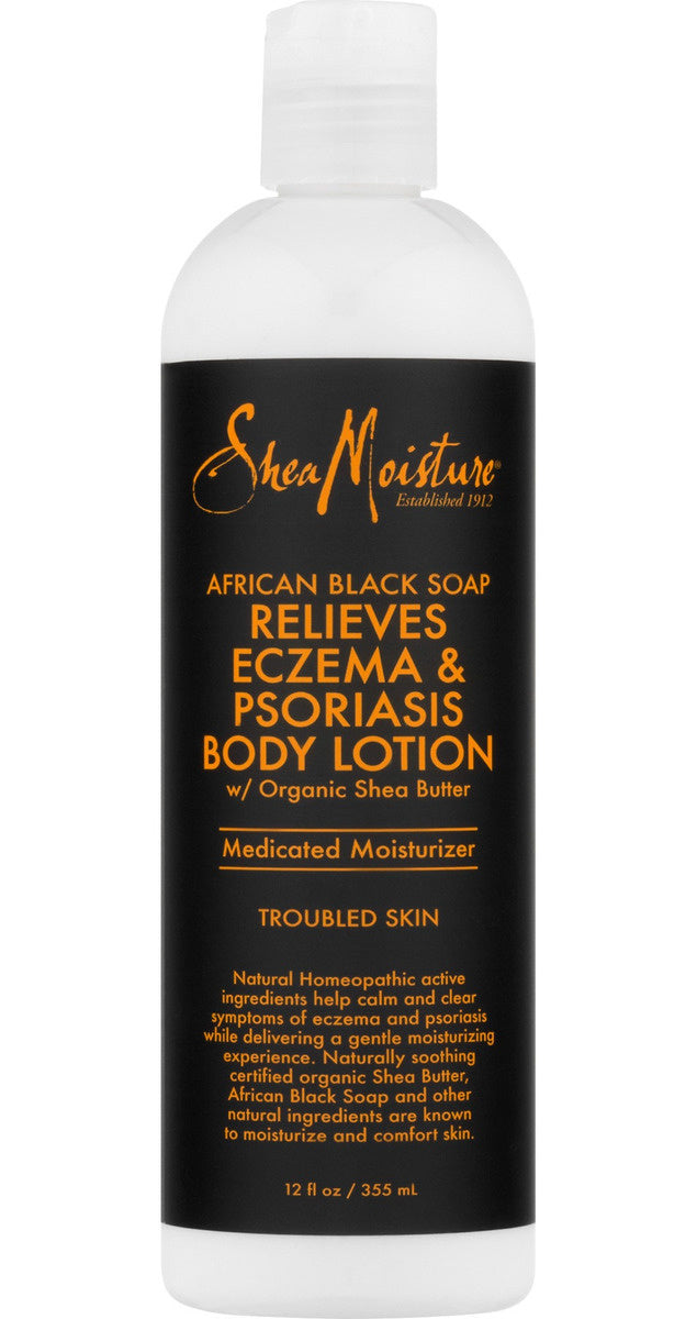 Shea Feuchtigkeitspendende Afrikanische Schwarze Seife – Körperlotion Zur Therapie Von Ekzemen Und Psoriasis, 354 Ml