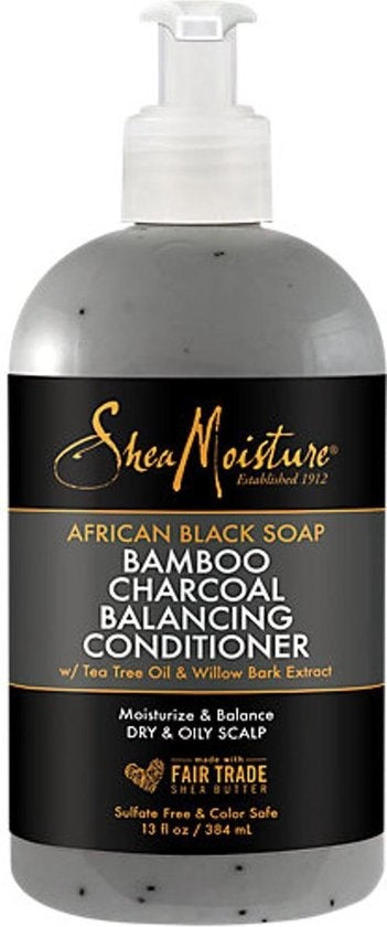 Shea Moisture African Black Soap Bambuskohle – Ausgleichender Conditioner 384ml