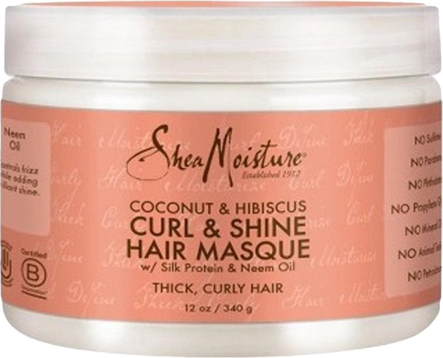 Shea Moisture Coconut & Hibiscus Curl & Shine – Haarmaske 340 G