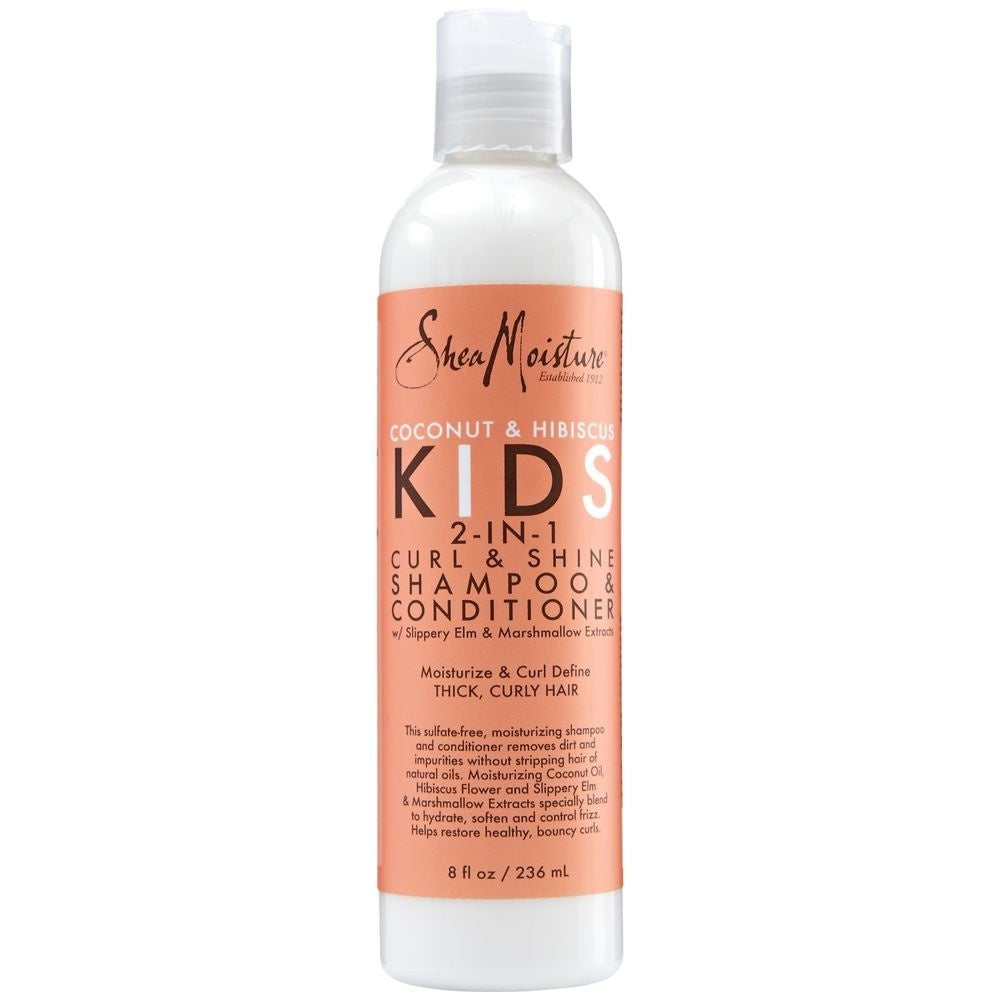 Shea Moisture Coconut & Hibiscus Kids 2-in-1 Curl & Shine Shampoo & Conditioner – 236 Ml