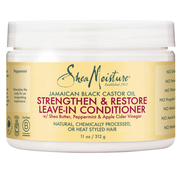 Shea Moisture Jamaican Black Castor Oil Strengthen & Restore Leave-in Conditioner 312 Gramm