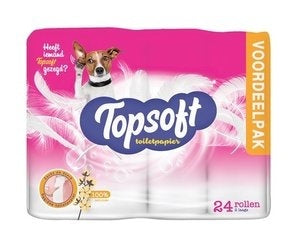 Topsoft Toilettenpapier – 2-lagig, 24 Rollen