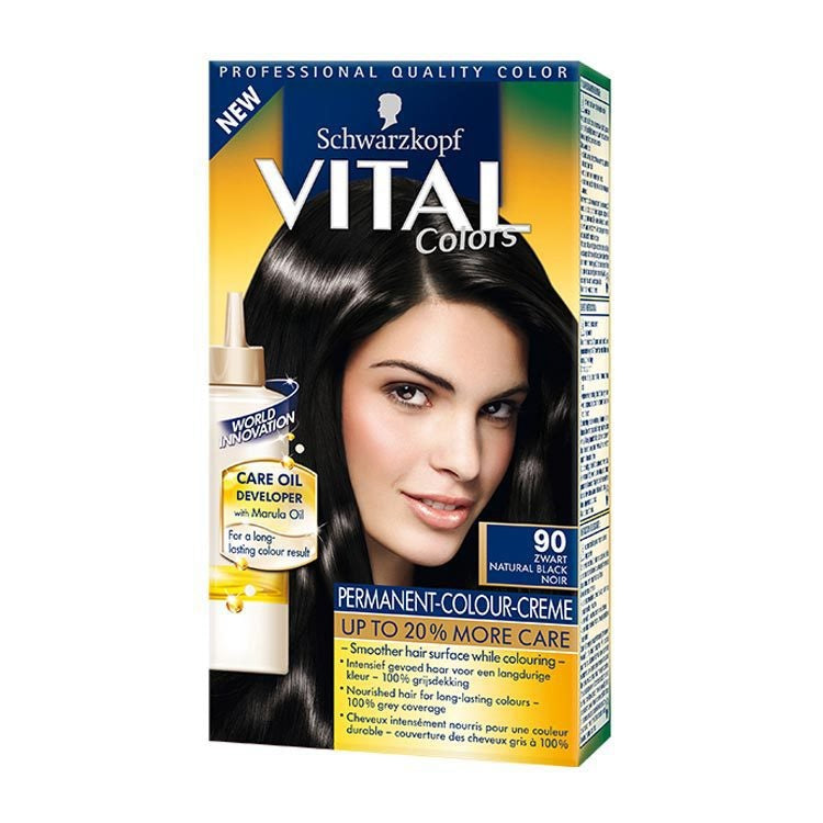 Schwarzkopf Vital Hair Farbe - Schwarz 90