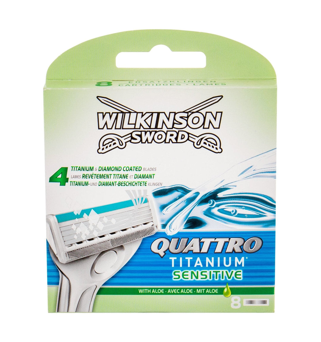 Wilkinson Schwert Quattro Titanium Sensitive – 4 Rasierklingen