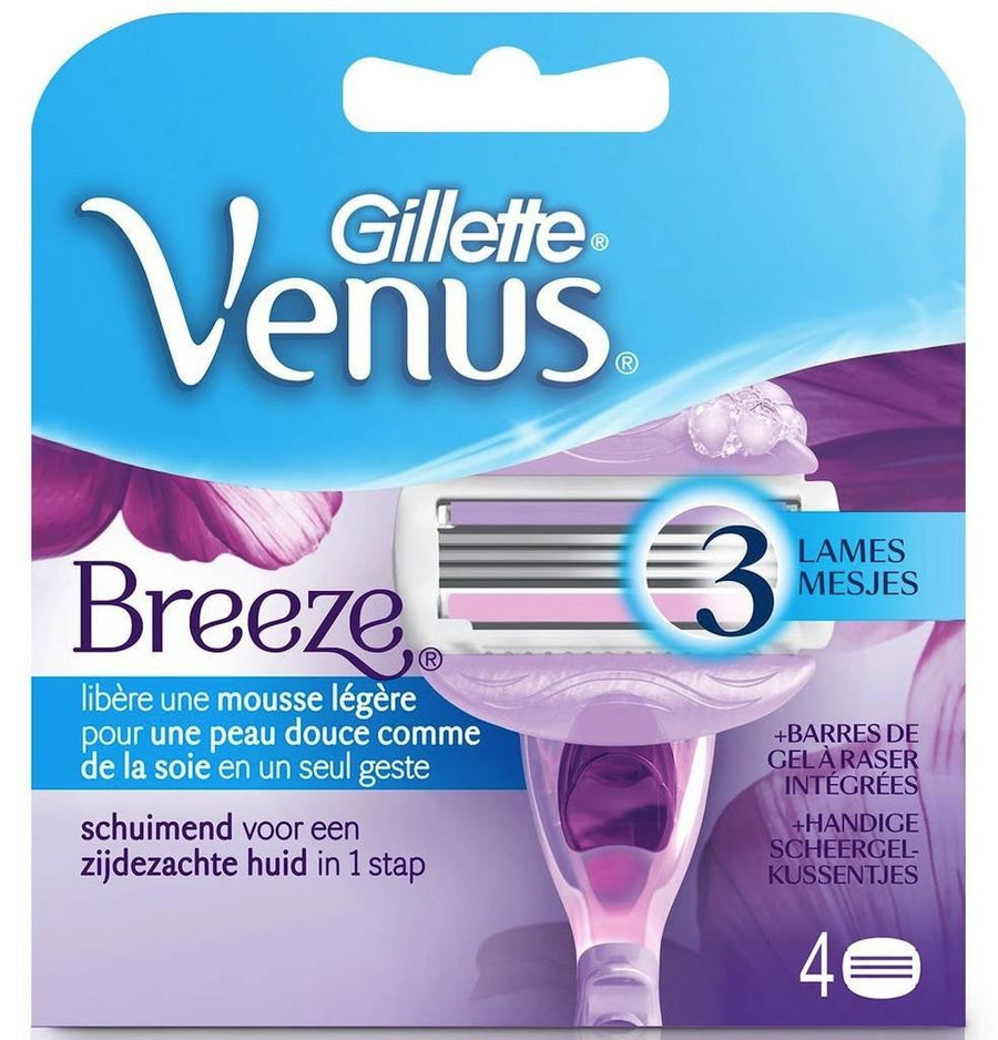 Gillette Damen Venus Breeze Klingen – 4 Stück