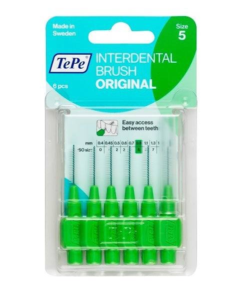 Tepe Original Grün 0,8 Mm – Interdentalbürsten 6 Stück