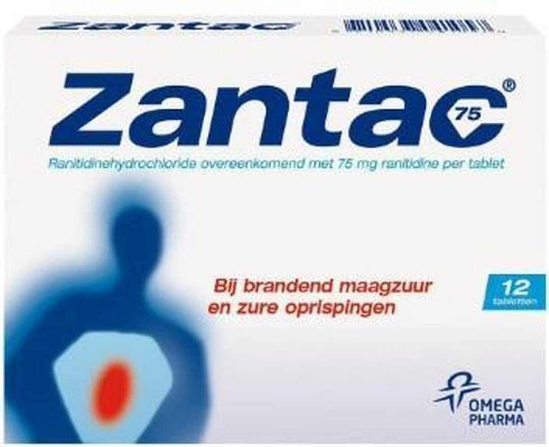 Zantac Ranitidin 75 Mg – Magensäuretablets 12 Stück