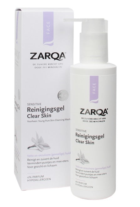 Zarqa Gesicht – Sensitives Reinigungsgel, Klare Haut, 200 Ml