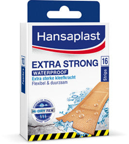 Hansaplast Extra Strong Waterproof - 16 Stuks