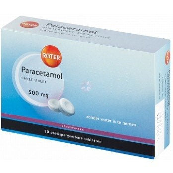 Roter Paracetamol 500mg Smelt - 20 Tabletten