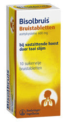 Bisolbruis 600 Bruistabletten - 10 Tabletten