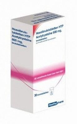 Healthy Hoestbruistabletten Acetylcysteine 600 Mg - 2x15 Bruistabletten