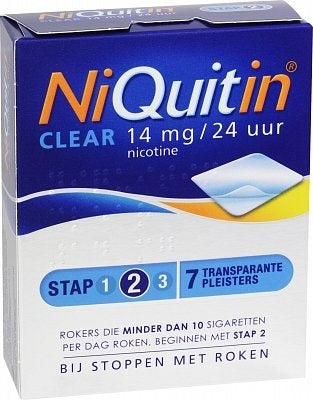 Niquitin Clear Patch 14mg - 7 Stuks